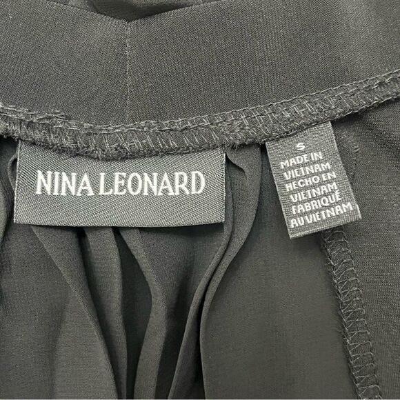 New With Tags Nina Leonard Open Front Cardigan with Sheer Pleated Back Size S - Picture 4 of 8